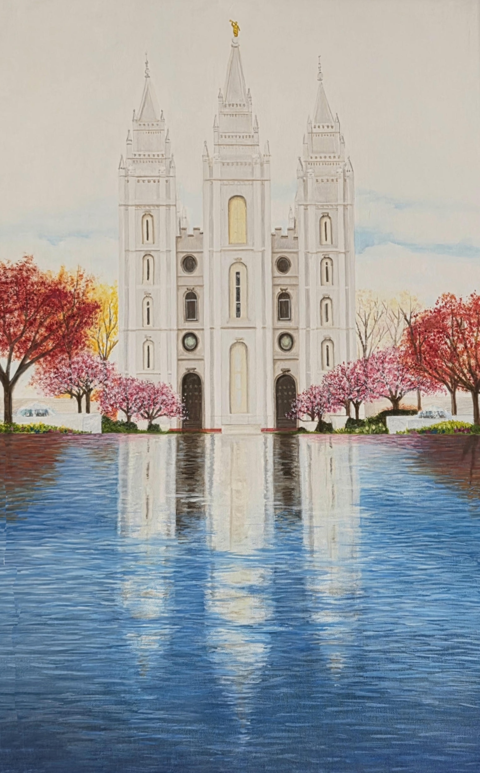 Salt Lake City Temple and reflection pool